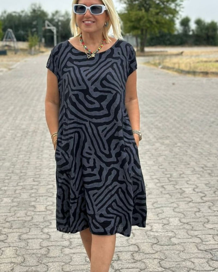 Avanille - Lagana ljetna haljina s okruglim izrezom