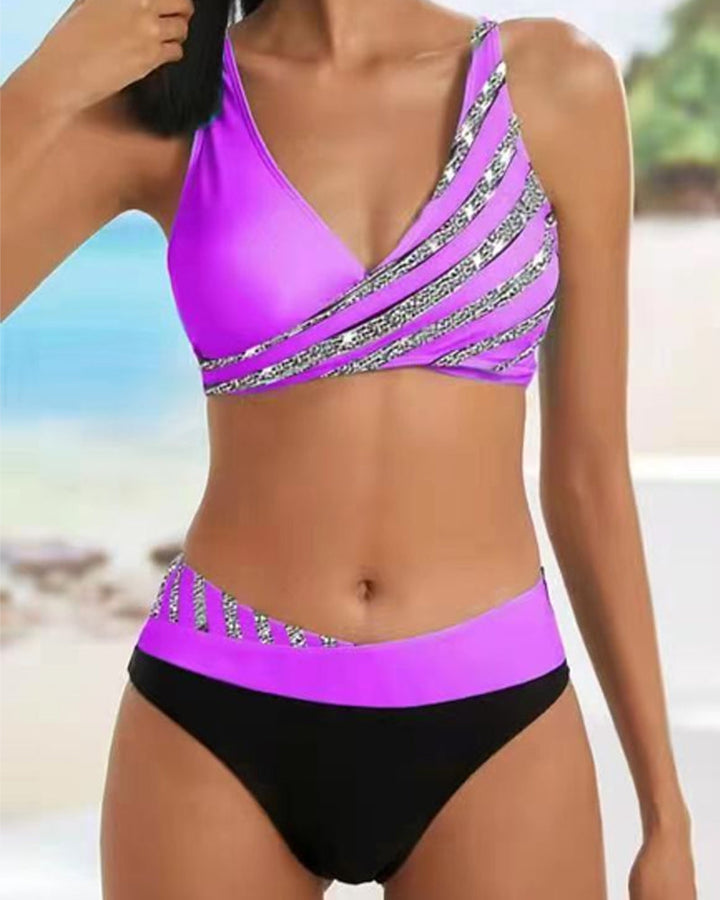 Mona - Bunt ispisan bikini u toplim bojama