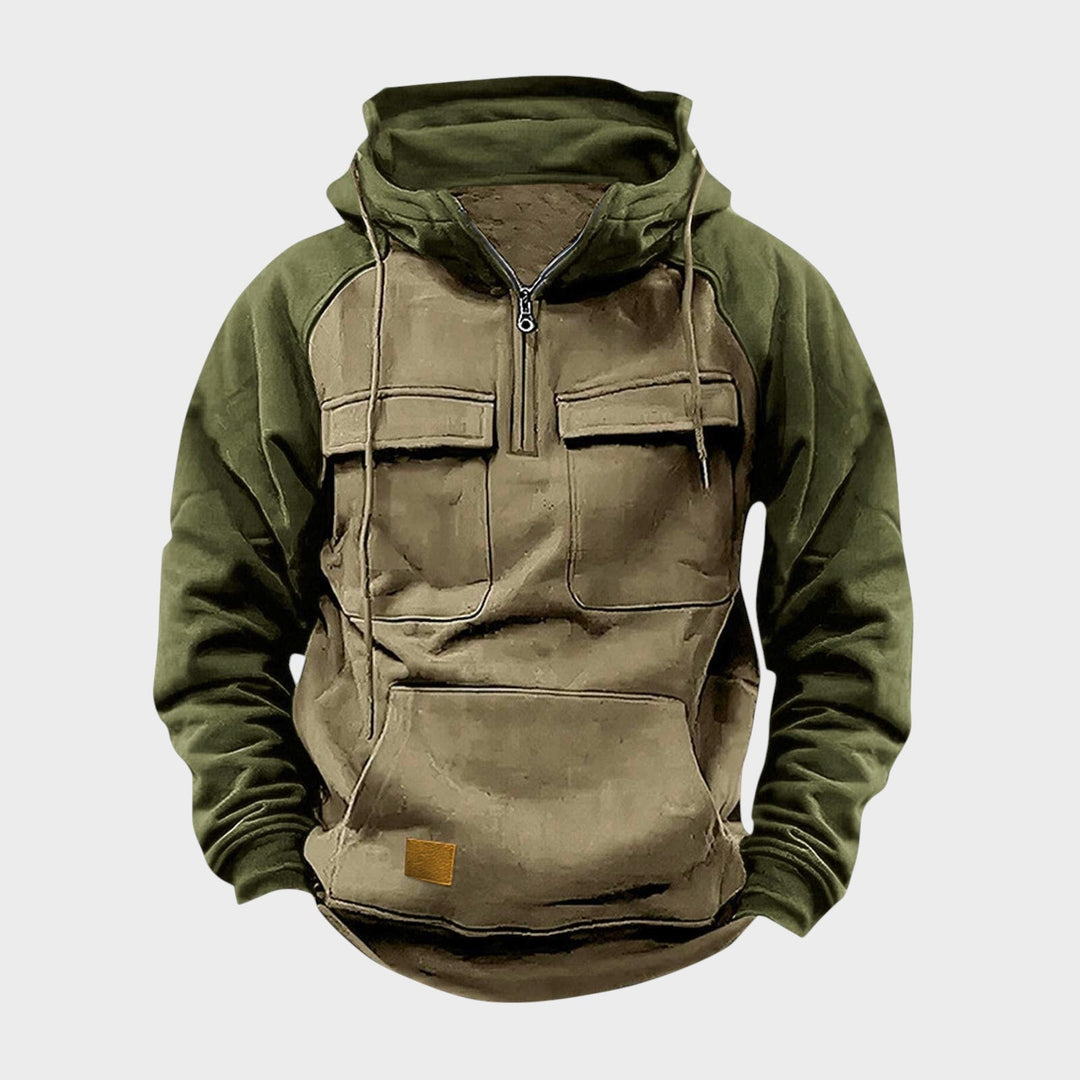 Kristian - Polo-zip majica s kapuljačom